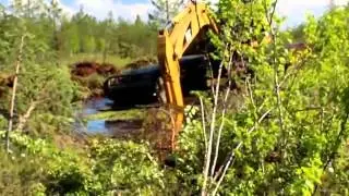 Болотный экскаватор в Нижневартовске