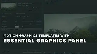 Motion Graphics Templates with Essential Graphics Panel in After Effects and Premiere