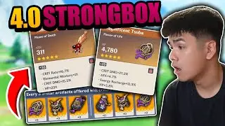 I Threw 500 ARTIFACTS Into The NEW Genshin Strongbox For ONLY GODROLLS