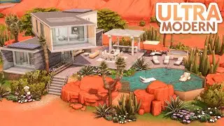 Ultra Modern Desert Home // The Sims 4 Speed Build