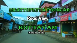 Erattupetta Poonjar Road View - Kottayam - Kerala - India.