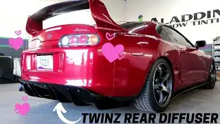 TwinZ Rear Diffuser Installed! | JDM MK4 Toyota Supra