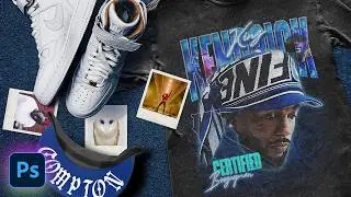 How to Create a Vintage 90s Kendrick Lamar Rap Tee in Photoshop