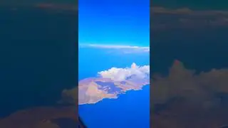 What's It Like Flying From Santorini🇬🇷 #greece #greek #travel #Santorini #fyp #island #flight #fypシ