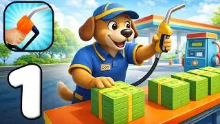 Gas Station Idle Gameplay Walkthrough Part 1 ⛽ Serve Cars Upgrade & Earn on Android iOS!
