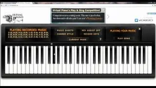 virtual piano, minha musica Oceano
