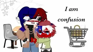I am Confusion!?|Ft.Arkansas & Kansas|State/Country Humans|Gacha club