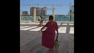 #Tutorial: coser un vestido evasé con manga capa fácil (¡sin patrón!)