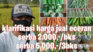 Klarifikasi harga dan cara ecer pedagang sayur keliling || 2020