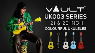 Vault UK-003 Series 21 and 23 inch Colourful Ukuleles