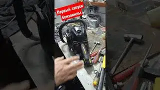 Бензопила первый запуск 