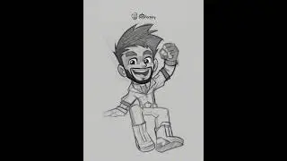 Sketch to final lineart, drawing process