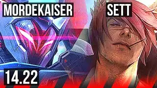 MORDEKAISER vs SETT (TOP) | 700+ games, 5/2/5 | NA Master | 14.22