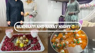 RUKHSATI 🥹BARAT VLOG 😍🎉ITNA MAZE DAR DANCE 😂🥳 PURA ROAD BLOCK HOGAYA 🫣#raziahyder #shadivlog 