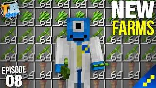I Built 3 NEW FARMS in Minecraft Bedrock! [ep 8 
