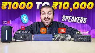 I Tested TOP 5 Best Portable Bluetooth Speakers from ₹1000 To ₹10,000 🤯