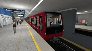 Metrostroi | От Некрасовки до Нижегородской на составе 81-722.1/723.1/724.1 с автоведением | MSMP