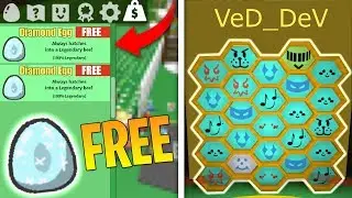 HOW TO GET FREE DIAMOND EGG IN BEE SWARM SIMULATOR! (Roblox)