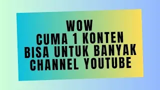 Demo Satu Konten Untuk Banyak Channel Youtube