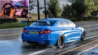BMW M5 | Forza Horizon 5 | Steering Wheel and Gear Shifter Gameplay