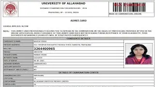 Allahabad University Admit Card Download Kaise Kare ? How To Download Allahabad University PGAT ?