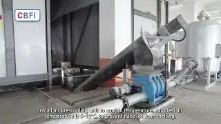 Rake system flake ice machine for chemical cooling