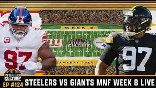 WIN 3 STRAIGHT BEFORE THE BYE WEEK | STEELERS VS GIANTS MNF WEEK 8 GAMEDAY PREVIEW #Steelers #Giants