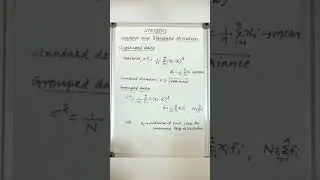 Math formula || standard deviation & variance 