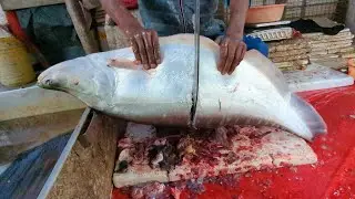See how a 30 kg chital fish was cut by hand 🐠🐠🐠
