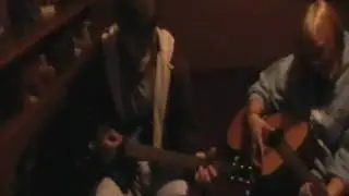 David playing guitar