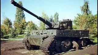 THE ORIGINAL GERMAN TIGER TANK PIERCED BY ARTILLERY SHELLS!