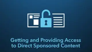 Getting and Providing Access to Direct Sponsored Content