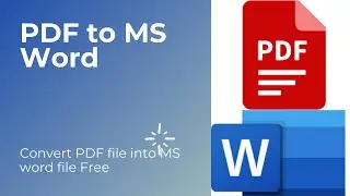 How to covert the PDF file into MS Word file without any software for free/ PDF to Word 2021