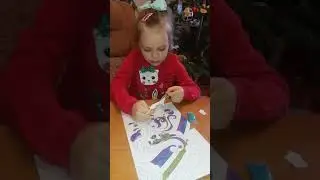 Обзор и инструкция Раскраска ГЛИТТЕРОМ по номерам. Соня начинающий блогер