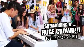 I Played the Best Anime Piano Songs in Public [Your lie in April, Studio Ghibli, Angel Beats]