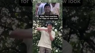 Vijay Fan's reaction for Vijay sir new look 😅