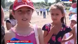 В Красном Востоке заложен первый камень будущего спорткомплекса. Репортаж ГТРК КЧР