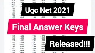 Ugc Net Final Answer Key 2021 / Nta Net Final Answer Key 2021 / Final Answer Key of Ugc Net 2021