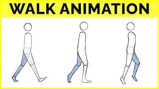🔴 How to Animate A WALK CYCLE in Krita!