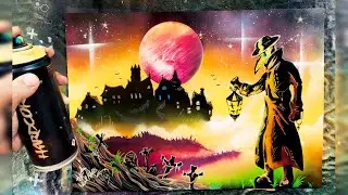Darkest Dungeon 2 Spray Painting Dark Fantasy - Sacha Walker Art