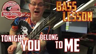 Tonight You belong to Me by Paul Stanley/KISS|Bass Lesson|Tabs