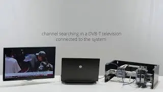 Hotel TV system based on conversion of DVB-S/S2 signals to DVB-T standard