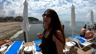 Загораем на пляже! Территория отеля  Ganita Holiday Village Турция!