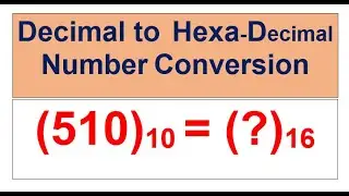 Decimal to Hexa-Decimal Conversion In Hindi | How to Convert Decimal to Hexa-Decimal By Rohit shanu