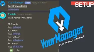 YourManager - Setup | Best Scrims manager bot | Discord bot