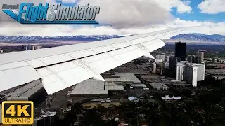 Microsoft Flight Simulator 2020 *ULTRA REALISTIC* 767 Las Vegas Landing - 4K 60FPS