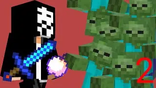 MINECRAFT | Анонимус в Майнкрафте против 1000 зомби 2 серия!