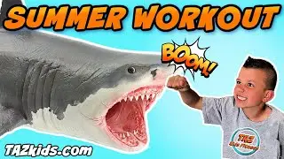 Summer Beach and Shark Attack Workout For Kids | Fun Exercise