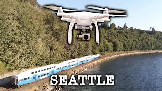 Сиэтл - природа с высоты птичьего полета Seattle Washington 4K