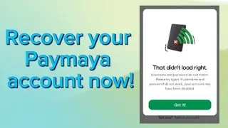 How to recover paymaya account 